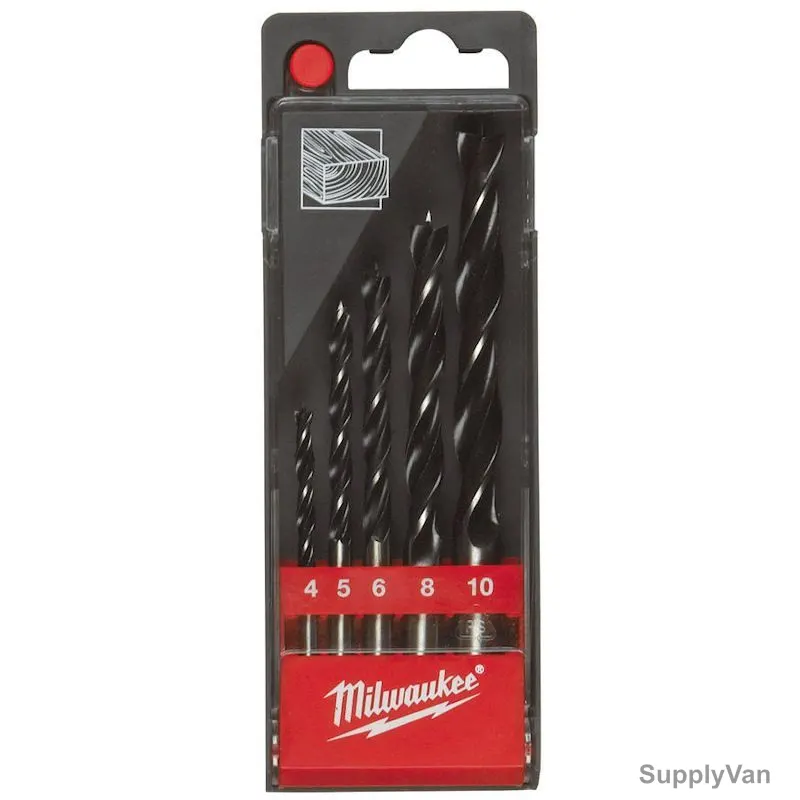 Milwaukee Wood Drill Bit Set, 4932352465, 5 Pcs/Set