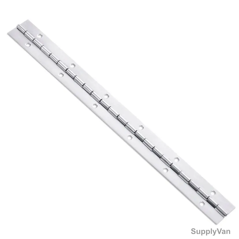 Dorfit Piano Hinge, Stainless Steel, 0.8MM Thk, 1/2 Inch Width, Silver