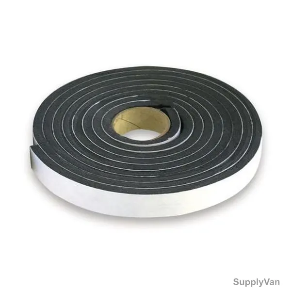 Single Sided Foam Tape, 1MM, 12MM x 5 Mtrs, Black/White