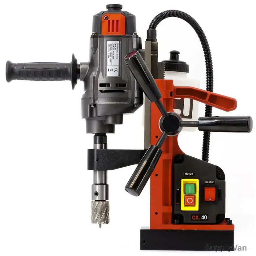 Euroboor Magnetic Drilling Machine, OX-40, 1100W, 700 RPM, Red/Black