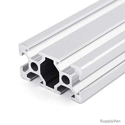 Extrusion T-Slot Profile, 20 Series, Aluminium, 20 x 40MM, Silver
