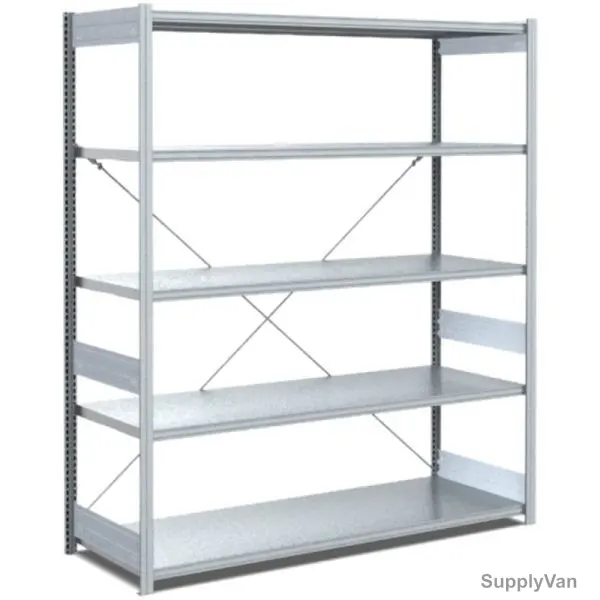 Bito Boltless Shelving W/ 5 Shelves, 10-17037, 2000 x 600MM, Galvanised