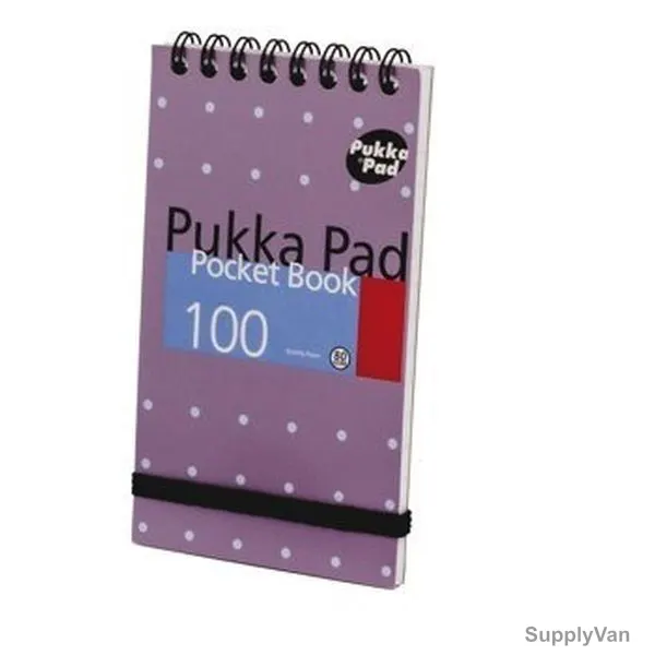 Pukka Metallic Pocket Book, 6254-MET, 76x127MM, 100 Pages, Purple
