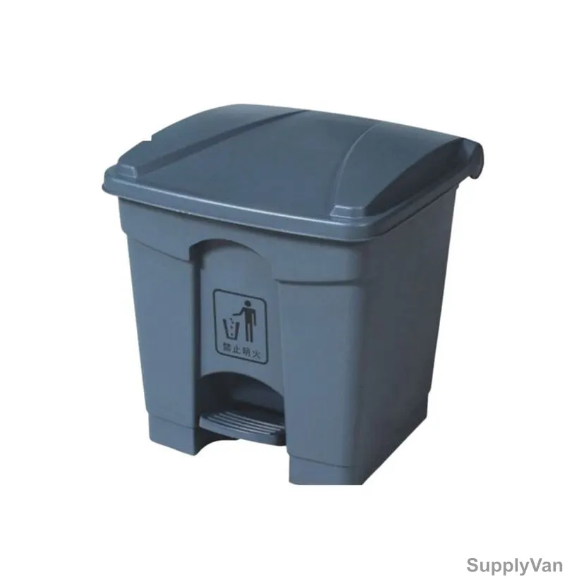 Akc Garbage Bin With Pedal, GC05A-30-2, Plastic, 30 Ltrs, Grey