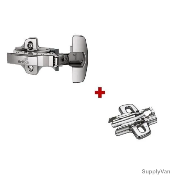 Hettich Inset Hinges With Mounting Plate, 9071207+9071576