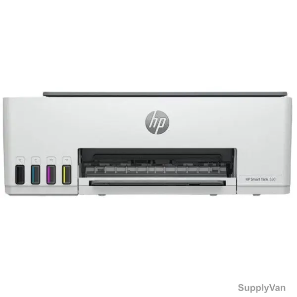 HP Smart Tank 580 Wireless All In One Printer, 1F3Y2A, 100 Sheets Capacity, White