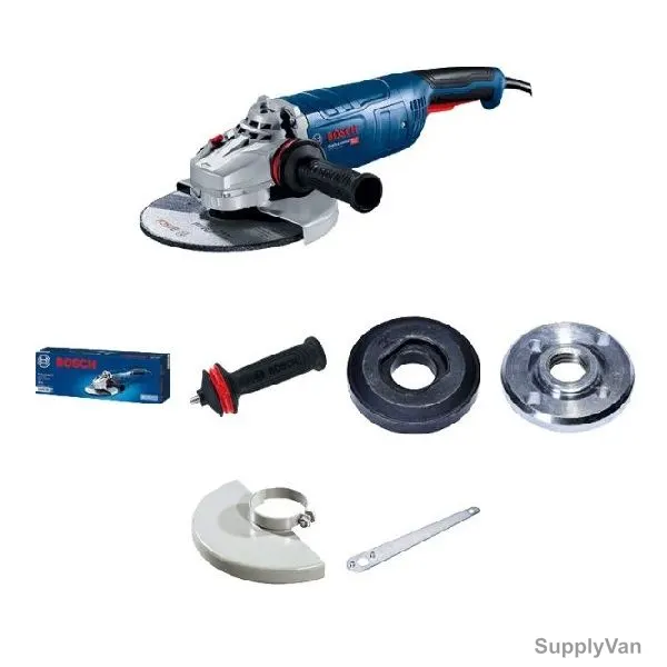 Bosch Professional Angle Grinder Kit, GWS-24-230, 2400W, M14, 230MM Disc Dia, 7 Pcs/Kit