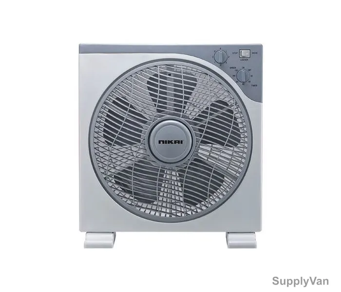 Nikai Table Fan, NF755N1, 5 Leaf, 12 Inch, Grey