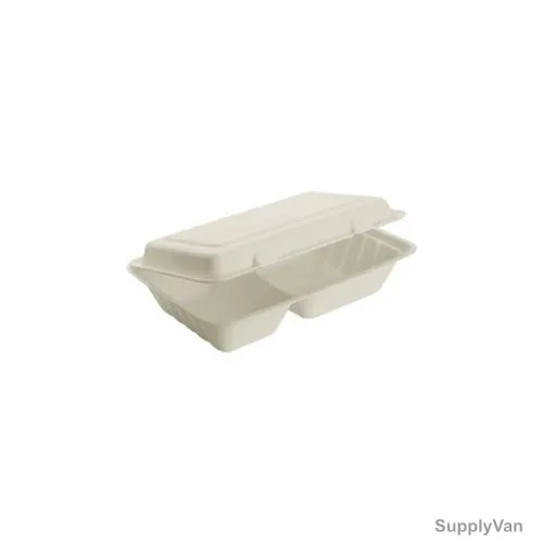 Falcon Bio Degradable Lunch Box, S, 183MM Length x 138MM Width, 600 Pcs/Carton